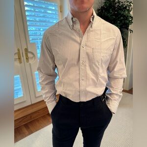 Billy Reid Striped Button-Down